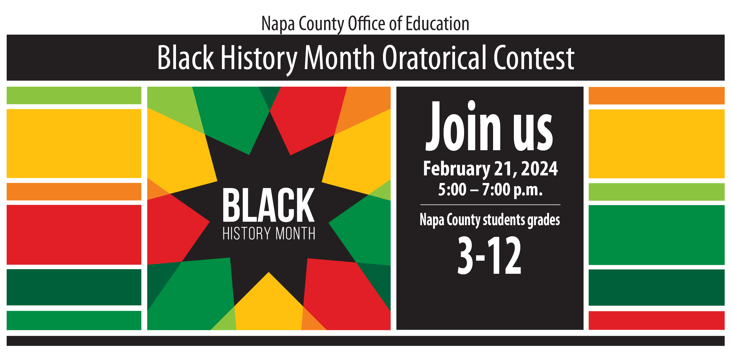 Join us February 21 for Black History Month Oratorical Contest