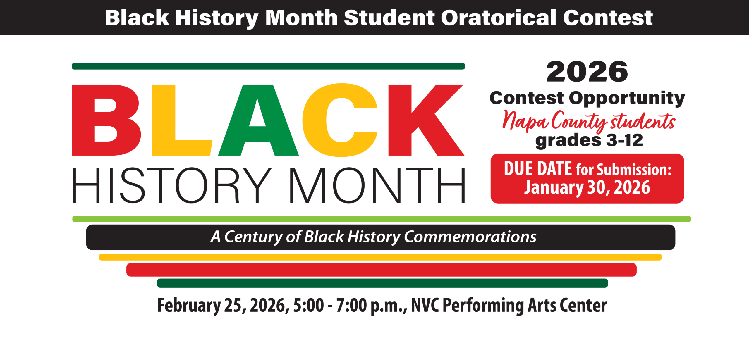 Black History Month Student Oratorical Contest