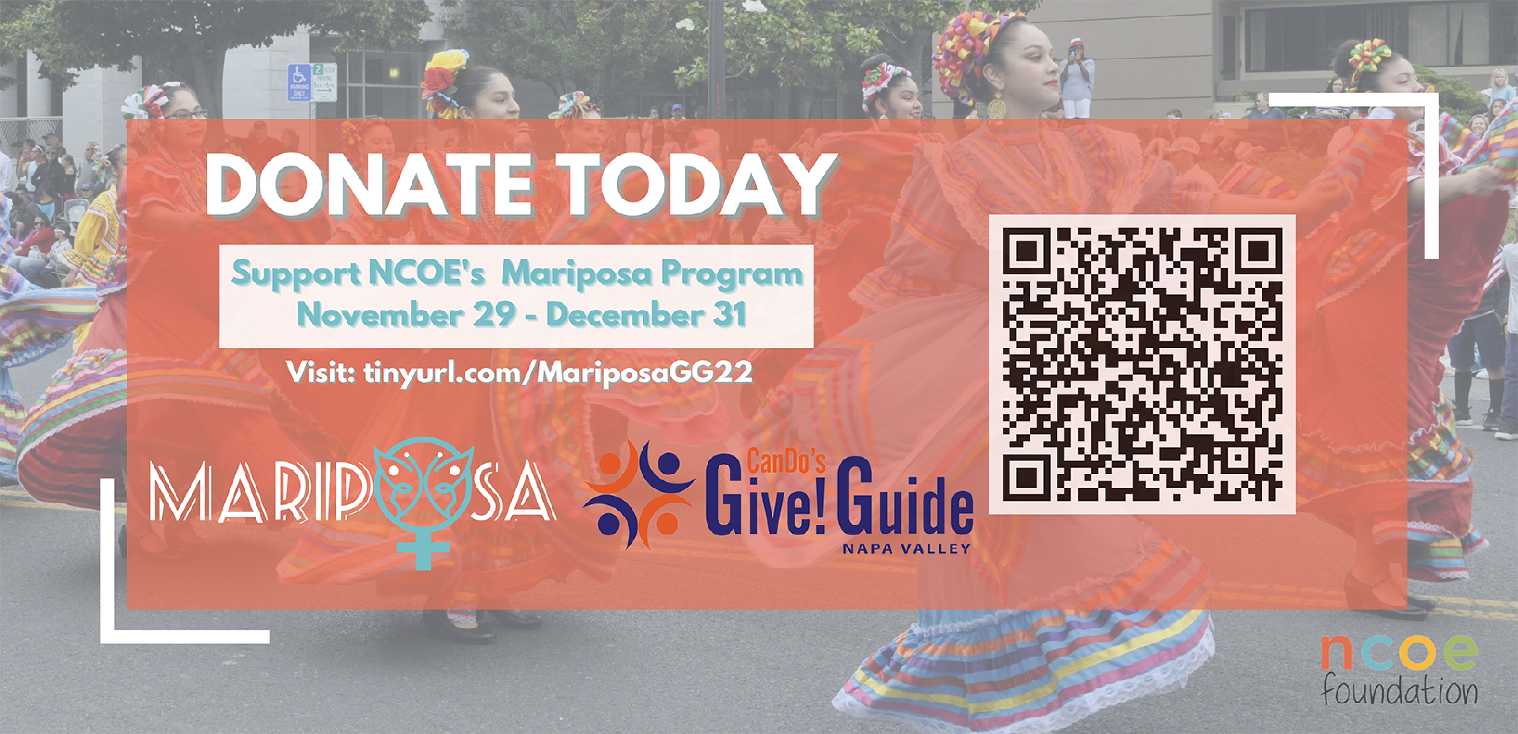 Donate Today to NCOE's Mariposa Program