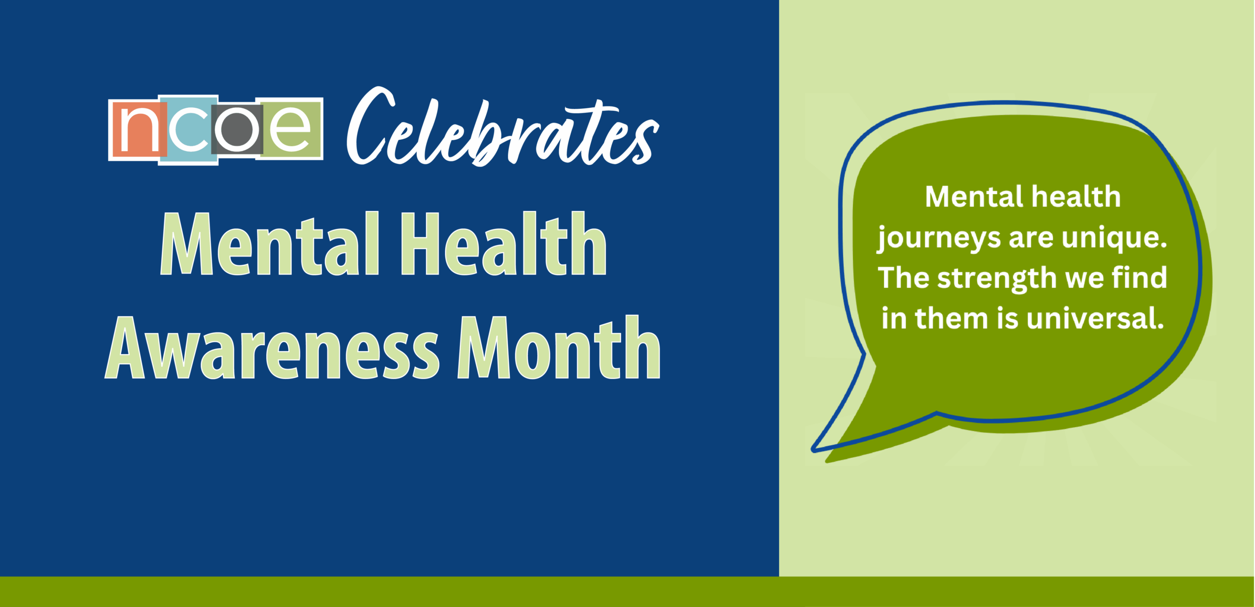 NCOE Celebrates Mental Health Awareness Month