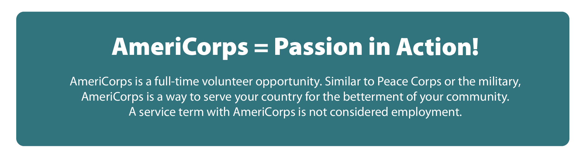 AmeriCorps Passion in Action