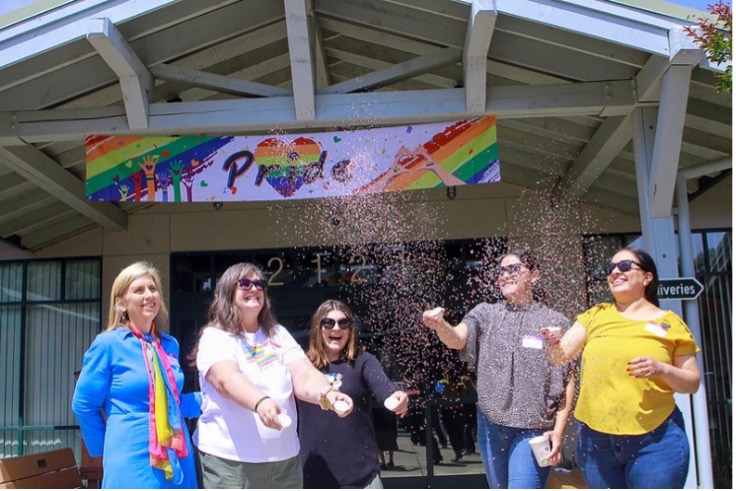 NCOE Staff at Pride Month Kick-off