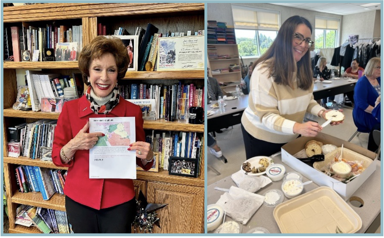 Superintendent, Barb Nemko, shared information about her Jewish history, as well as some favorite traditional Jewish foods.