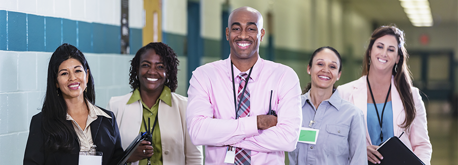 Group of diverse educators