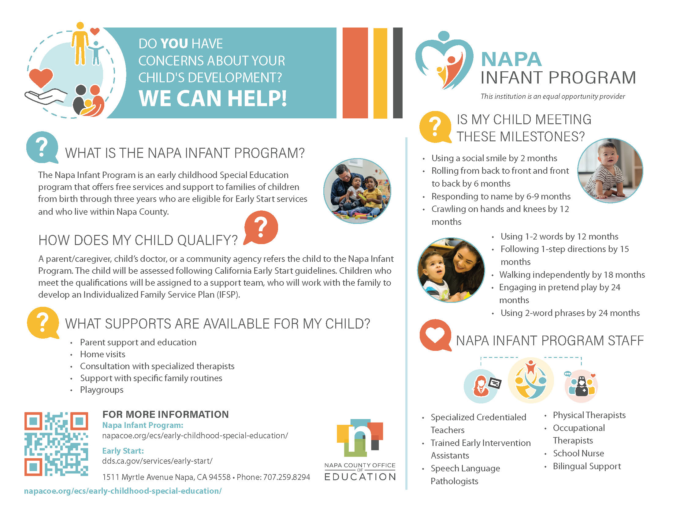 Napa Infant Program Brochure